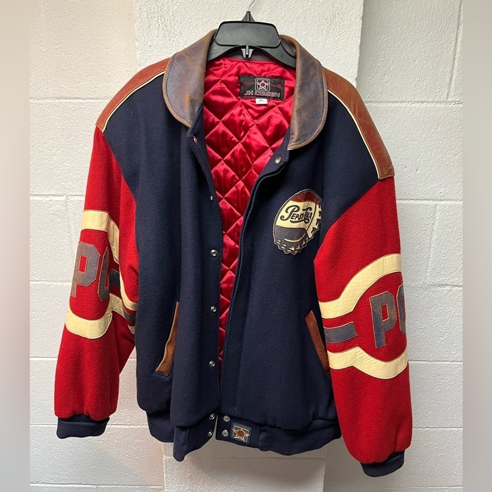 Rare vintage Jeff Hamilton Pepsi
Cola wool varsity letterman. XL